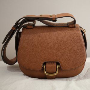J. CREW RIDER BAG in Italian Leather, Cognac